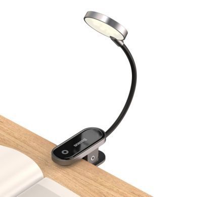 Лампа с прищепкой Baseus Comfort Reading Mini Clip Lamp 30 см Серый (DGRAD-0G) 27583 фото