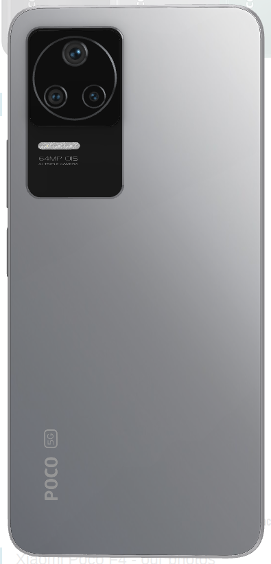 Задня кришка для Xiaomi Poco F4 сіра, зі склом камери 64MP, логотип "POCO" 12330 фото