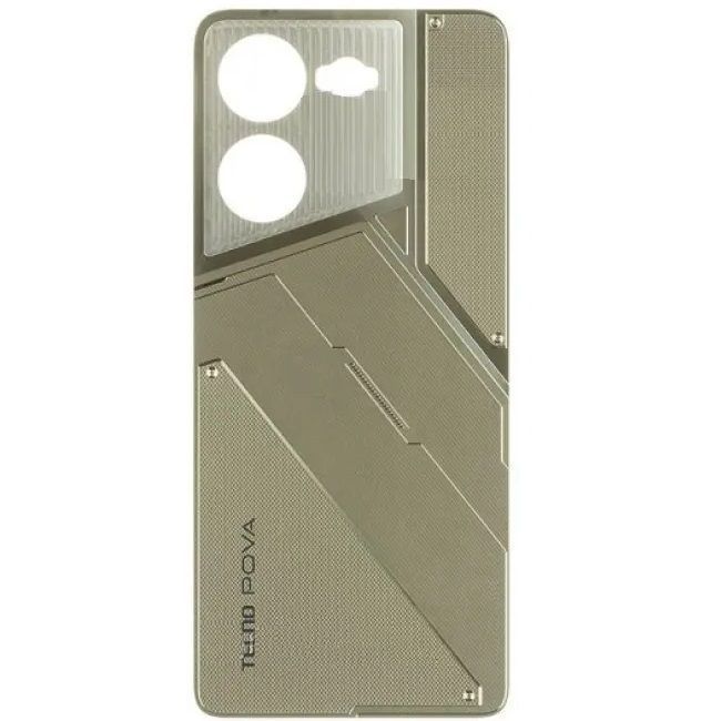 Задняя крышка для Tecno Pova 5 LH7n золотистая, Amber Gold Оригинал Китай 32778 фото