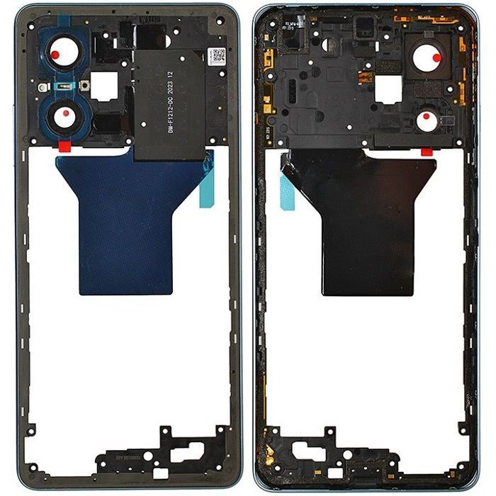 Рамка корпусу для Xiaomi Poco X5 Pro 22101320G, 22101320I синя, Horizon Blue 32426 фото