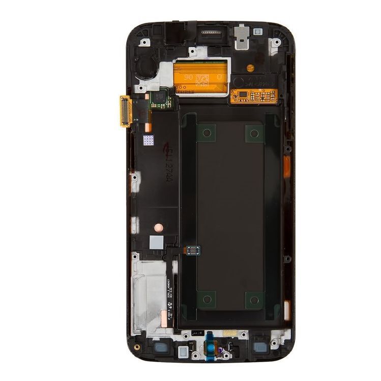 Дисплей для Samsung G925F Galaxy S6 EDGE с рамкой золотой (GH97-17162C) Оригинал 02683 фото