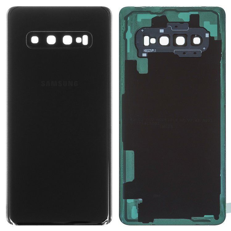 Задняя крышка для Samsung G975F Galaxy S10 Plus черная, со стеклом камеры 24432 фото