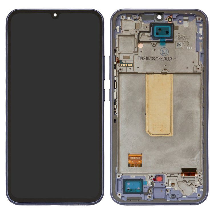Дисплей для Samsung A346B Galaxy A34 с рамкой фиолетовый OLED Хайкопия 32626 фото