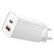Мережевий зарядний пристрій Baseus GaN2 Lite Quick Charger USB+Type-C 65W EU білий (CCGAN2L-B02) 27683 фото 1