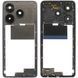 Рамка корпуса Tecno Spark 10 Pro KI7 синяя, Starry Black со стеклом камеры 33830 фото