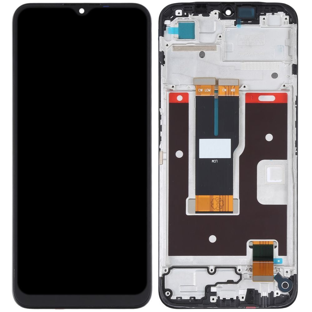 Дисплей для Realme C31 RMX3501 с рамкой черный 31571 фото