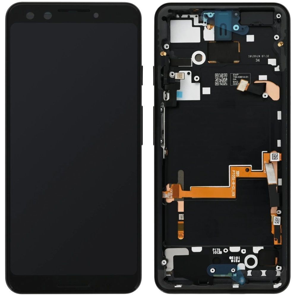Дисплей для Google Pixel 3 с рамкой черный Just Black P-OLED Оригинал Китай 30229 фото
