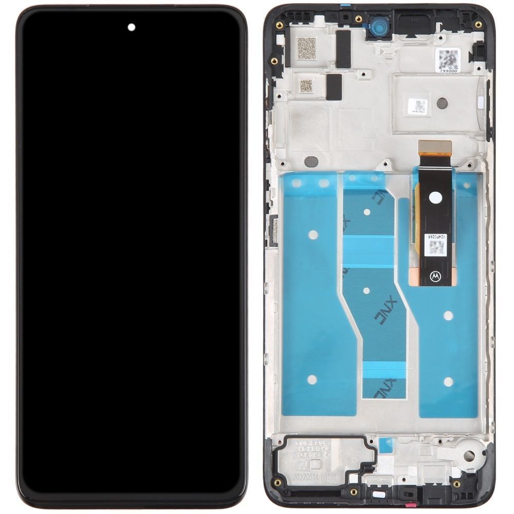Дисплей для Motorola XT2221 Moto G52, Moto G71S, Moto G82 (XT2225) с рамкой черный OLED Хайкопия 29879 фото