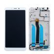 Дисплей для Xiaomi Redmi 6, Redmi 6A с рамкой белый, с датчиком приближения 22358 фото