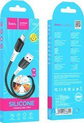 Кабель Hoco X82 Micro USB silicone 1 метр чорний 32977 фото