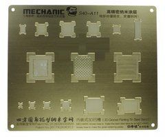 3D BGA-трафарет A11 для Apple iPhone 8, iPhone 8 Plus, iPhone X, Mechanic 20970 фото