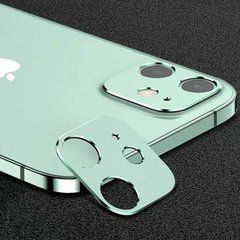 Ударопрочное защитное стекло камеры для Apple iPhone 12, 2.5D, зеленое 22708 фото