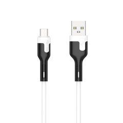 Кабель Jellico A6 microUSB 1m 3A White 24127 фото