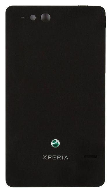 Задняя крышка для Sony ST27i Xperia Go черная 05750 фото