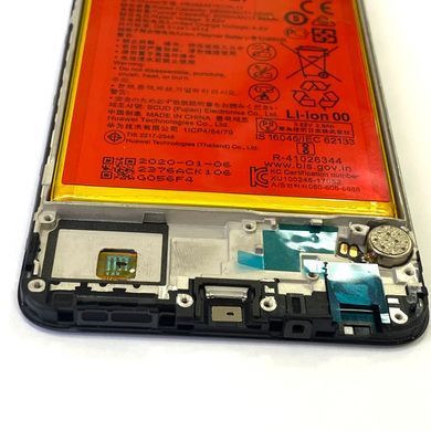 Дисплей для Huawei P Smart FIG-LX1, FIG-LX2, FIG-LX3, FIG-LA1, Enjoy 7S з рамкою чорний, з аккумулятором Оригінал (02351SVJ) 21960 фото
