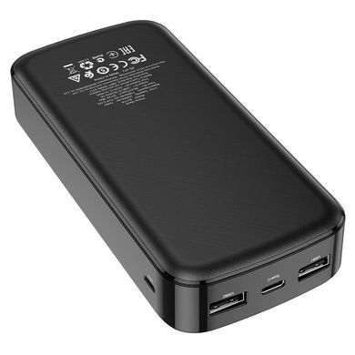 Зовнішній акумулятор (Повербанк) Borofone BJ17A Mike 20000mAh Black 26770 фото