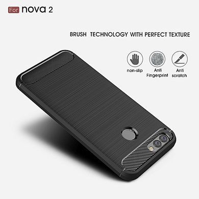 Чехол силиконовый Brush для Huawei Nova 2 черный 12263 фото