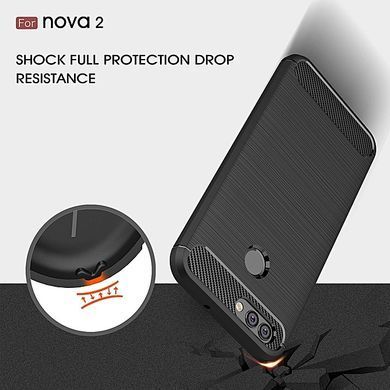 Чехол силиконовый Brush для Huawei Nova 2 черный 12263 фото
