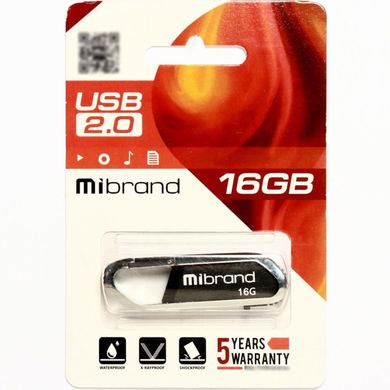 Флеш память Mibrand USB 2.0 Aligator 16Gb Black 26926 фото