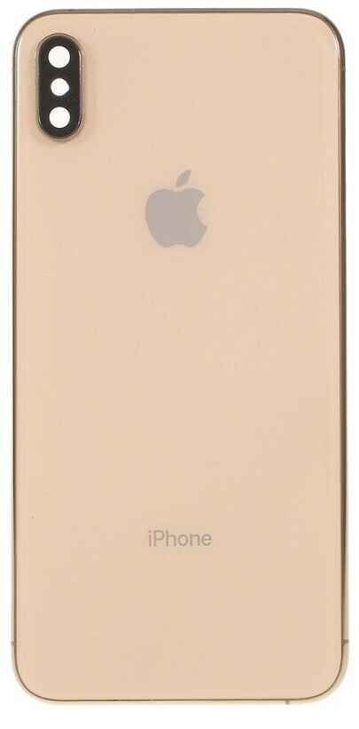 Задняя крышка для Apple iPhone Xs Max золотистая Оригинал Китай, со стеклом камеры 24358 фото