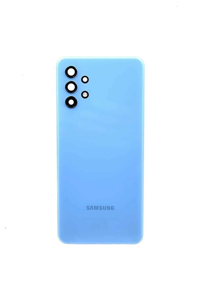 Задняя крышка для Samsung A325 Galaxy A32 2021 голубая, Оригинал Китай со стеклом камеры 23319 фото