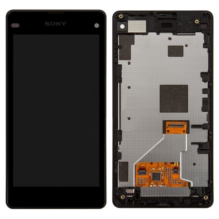 Дисплей Sony D5503 Xperia Z1 Compact Mini и рамкой черный Оригинал Китай 05904 фото