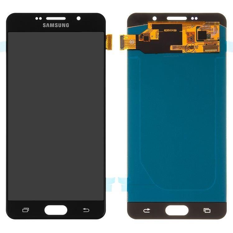 Дисплей для Samsung A710 Galaxy A7 (2016) чорний OLED 15814 фото