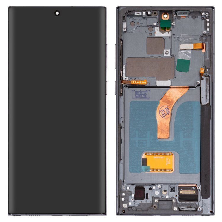 Дисплей для Samsung S908 Galaxy S22 Ultra 5G с рамкой зеленый Green OLED Хайкопия 32678 фото