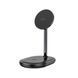Бездротовий зарядний пристрій Hoco CW40 Noble 3-in-1 magnetic holder with wireless fast charging Black 26778 фото 1