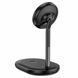 Бездротовий зарядний пристрій Hoco CW40 Noble 3-in-1 magnetic holder with wireless fast charging Black 26778 фото 2