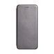 Чехол-книжка Premium Case под кожу Realme 6 серый 19051 фото 1