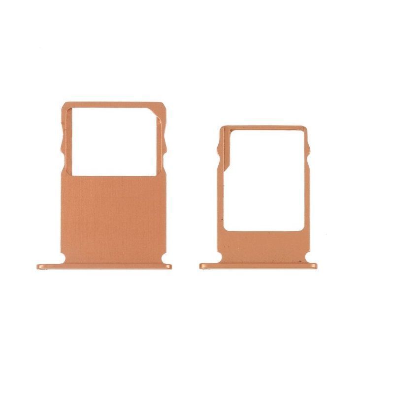 Держатель Sim-карты и карты памяти Nokia 3 TA-1020, оранжевый, Copper White, на 1 Sim-карту, комплект 2 шт. 16599 фото