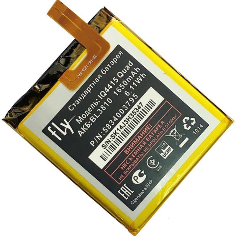 Аккумулятор Fly BL3810 для IQ4415 1650mAh 03995 фото