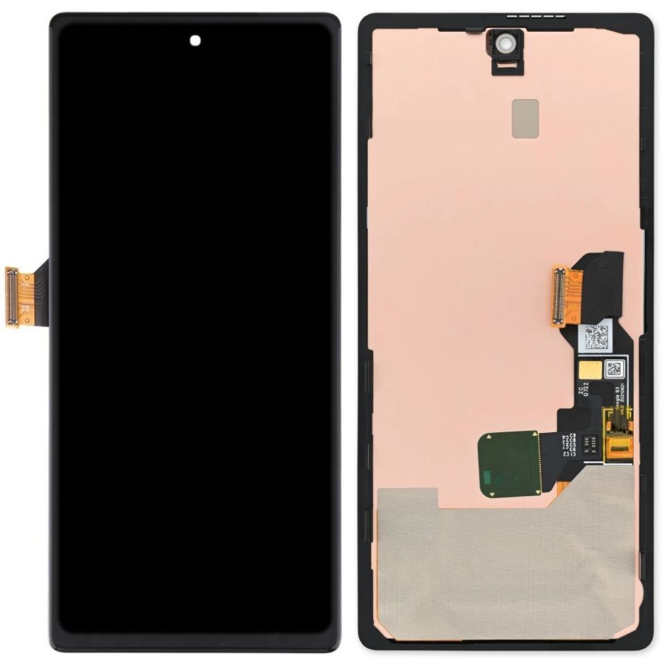 Дисплей для Google Pixel 6a з рамкою чорний, OLED Хайкопія 28981 фото