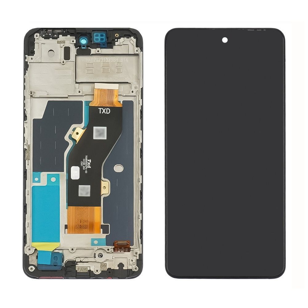 Дисплей для Infinix Hot 40i з рамкою чорний 32272 фото