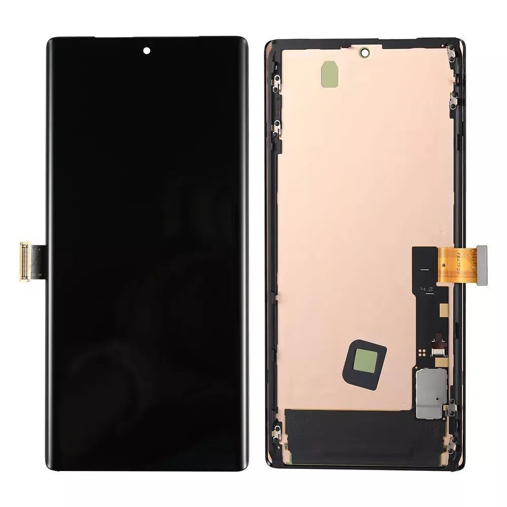 Дисплей для Google Pixel 6 Pro с рамкой черный, OLED Хайкопия 30637 фото