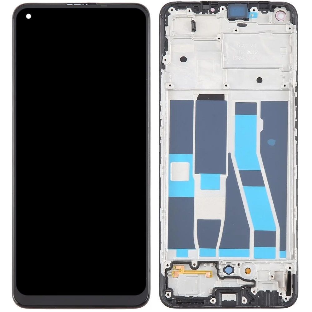 Дисплей для Oppo A94, Reno 5 Lite с рамкой черный OLED Хайкопия 23780 фото