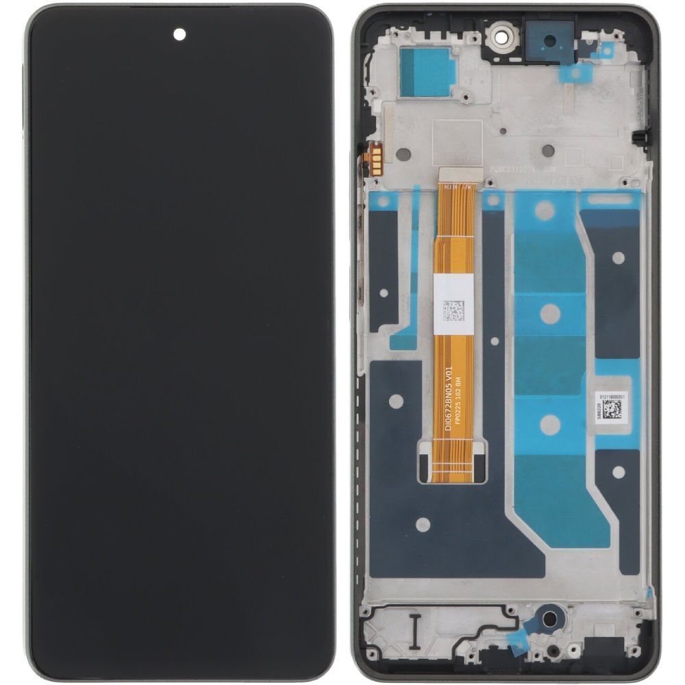 Дисплей для Realme C67 4G 2024 RMX3890 с рамкой черный Black Rock 31572 фото