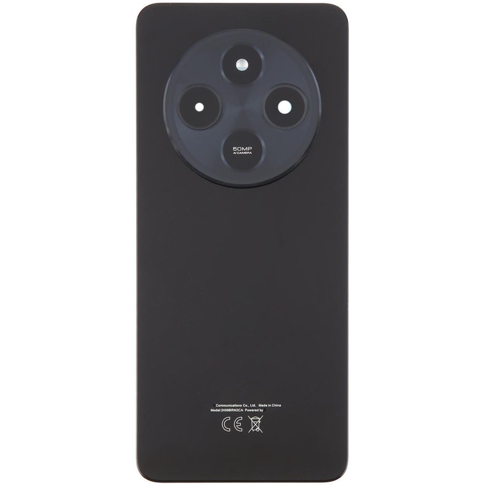 Задня кришка для Xiaomi Redmi 14C 2411DRN47C чорна, Midnight Black зі склом камери 32476 фото