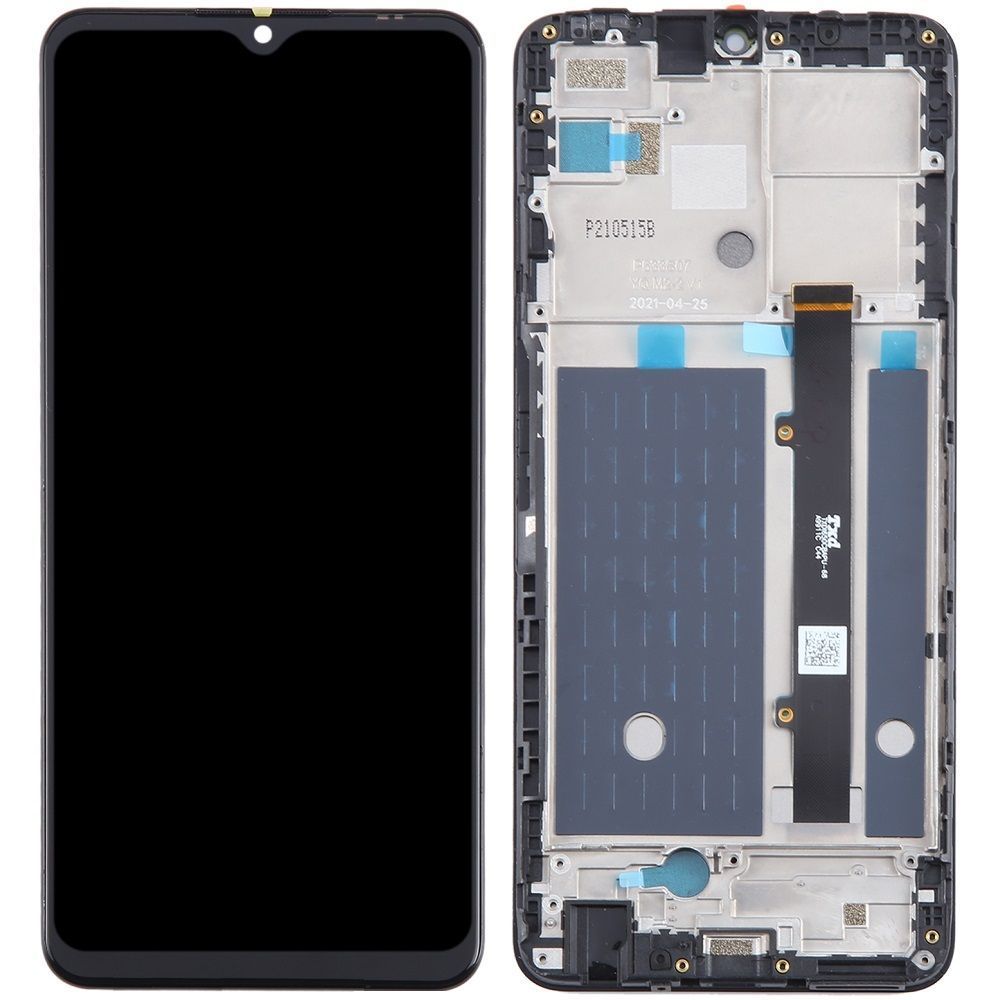 Дисплей для ZTE Blade A72 5G с рамкой черный 31156 фото