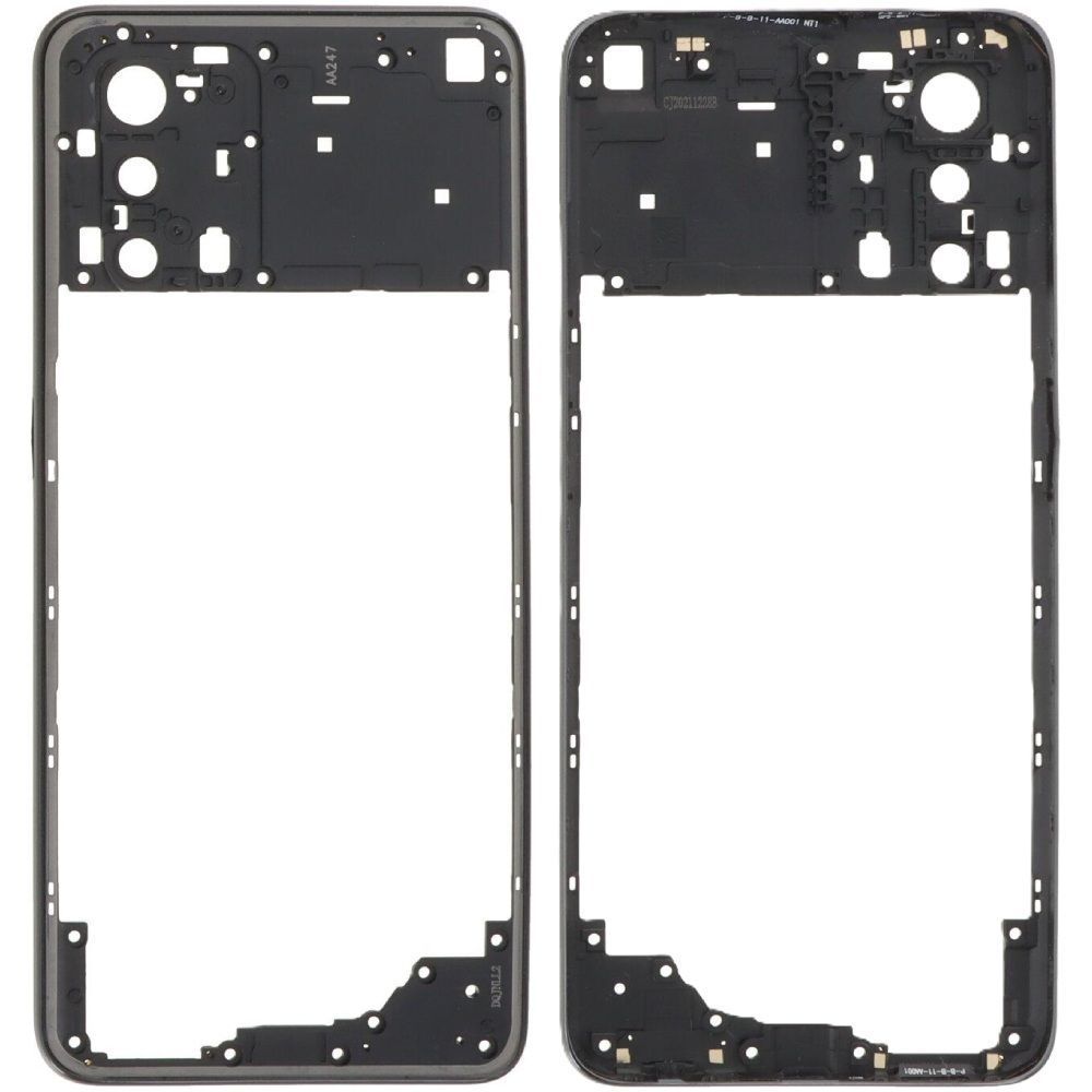 Рамка корпусу Oppo A74 4G CHP2219 черная, Prism Black 33631 фото
