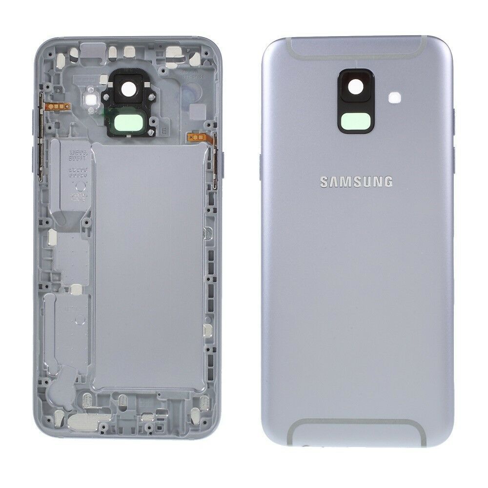 Задня кришка для Samsung A600F Dual Galaxy A6 (2018) срібляста 15112 фото