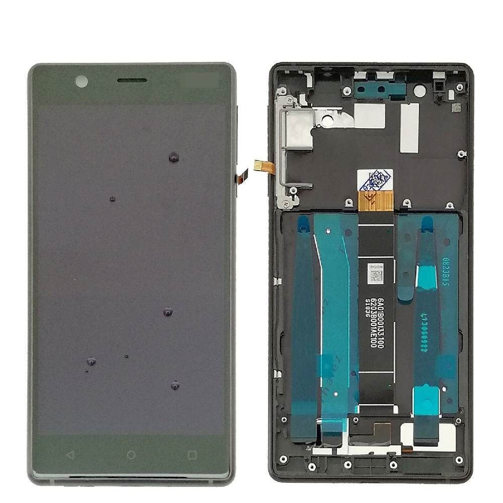Дисплей для Nokia 3 TA-1020, Dual Sim TA-1032 с рамкой черный 16127 фото