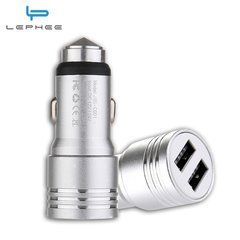 Автомобильное зарядное устройство Lephee JBS-C001 на 2 USB silver 08202 фото