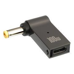 Перехідник для зарядки ноутбука від павербанка USB Type-C на DC 4.8 x 1.7mm + PD 32172 фото