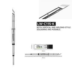 Жало паяльника LUOWEI C115-K (лезвие, встроенный нагреватель) 33884 фото