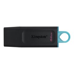 Флеш память Kingston USB 3.2 DT Exodia 64GB Black/Teal 26927 фото