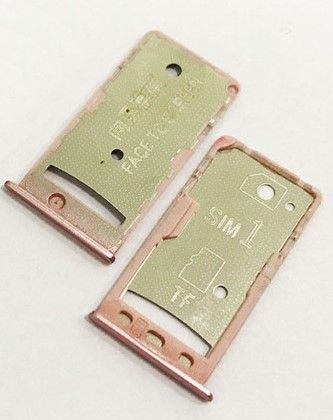 Держатель SIM-карты и карты памяти Xiaomi Redmi 5a розовый Оригинал 10867 фото
