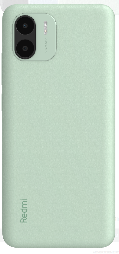 Задняя крышка для Xiaomi Redmi A1, Redmi A2 со стеклом камеры зеленая оригинал Китай 04895 фото
