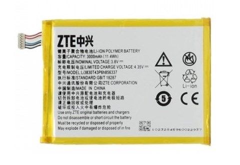 Аккумулятор ZTE Blade S6 Lux Li3830T43P6h856337, 3000 mAh 24962 фото